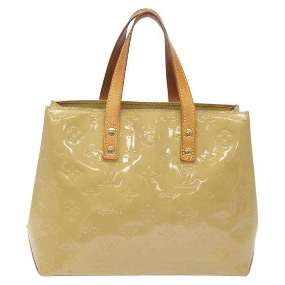 LOUIS VUITTON Monogram Vernis Reade PM Hand Bag Beige M91334 - Picture 3 of 12